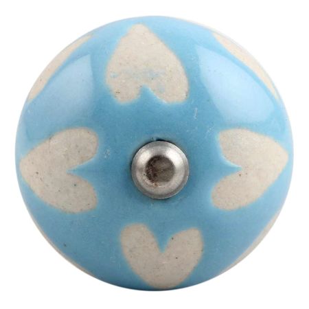 Turquoise Etched Ceramic Wine Stopper